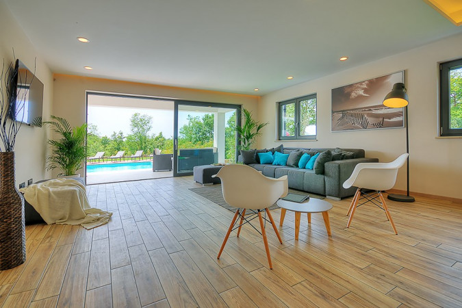 Komfortables, ger&auml;umiges und modernes Interieur, Villa Onyx - Istria Sinožići
