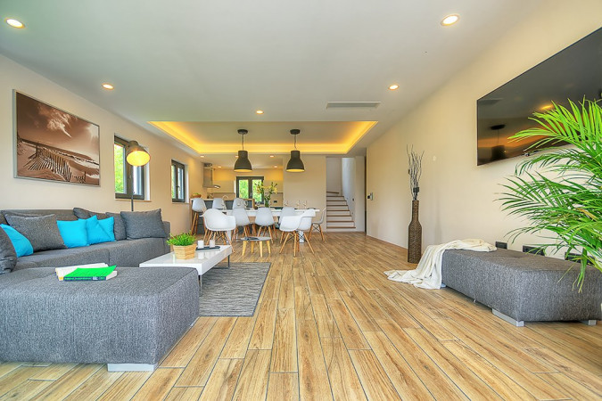 Komfortables, ger&auml;umiges und modernes Interieur, Villa Onyx - Istria Sinožići