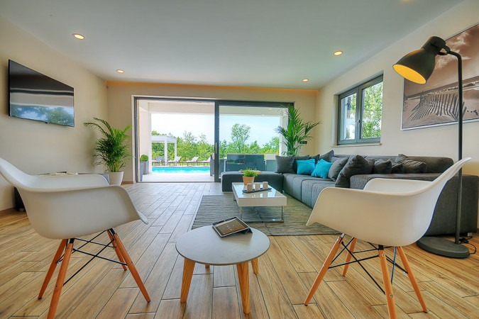Komfortables, ger&auml;umiges und modernes Interieur, Villa Onyx - Istria Sinožići